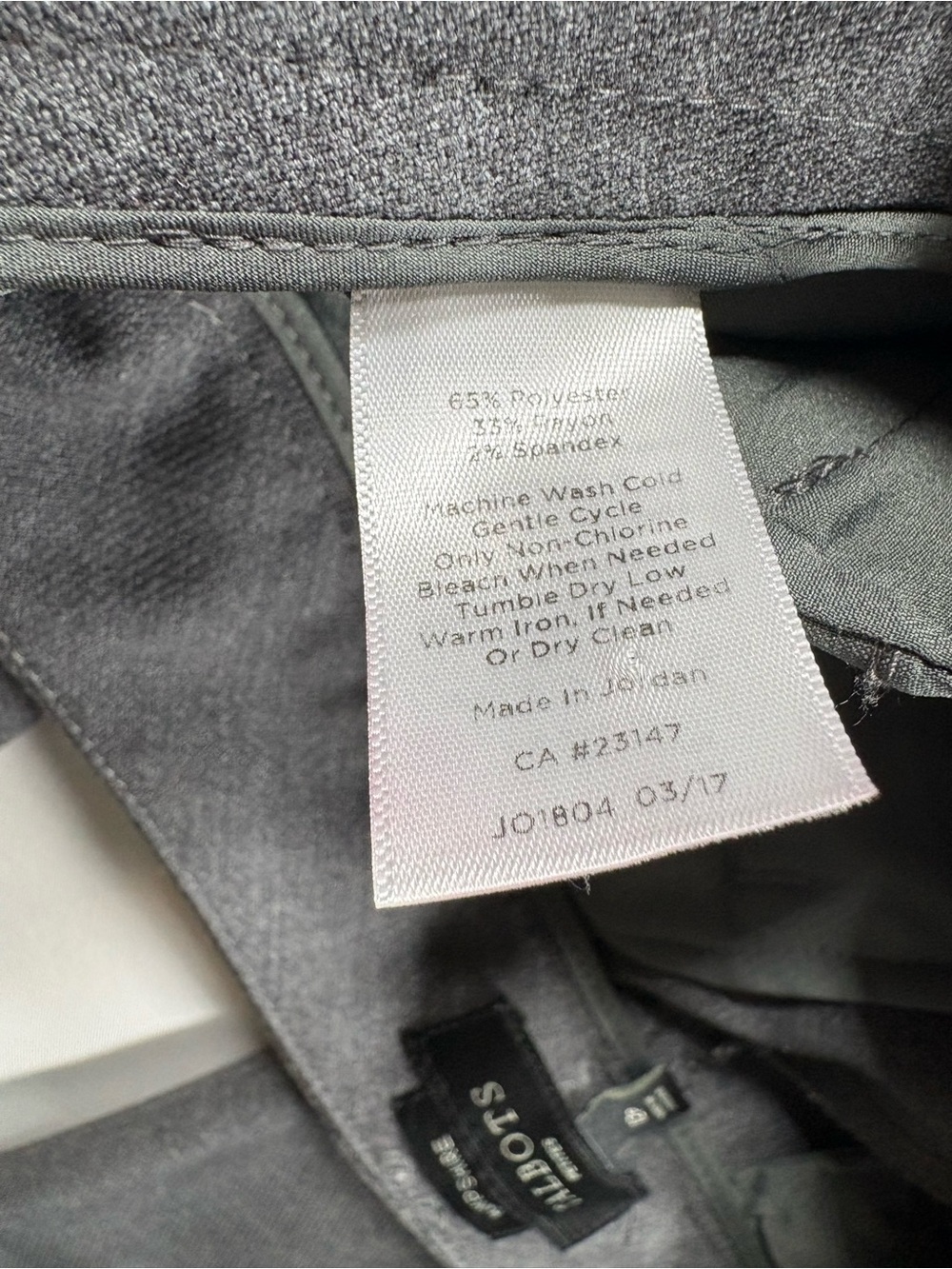 Talbots Petites Hampshire Pants Womens Size 12P Gray Ankle Dress Pants - Picture 3 of 9